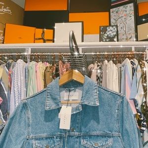 Sandro Paris blue Vintage denim jacket